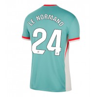 Camisa de time de futebol Atletico Madrid Robin Le Normand #24 Replicas 2º Equipamento 2024-25 Manga Curta